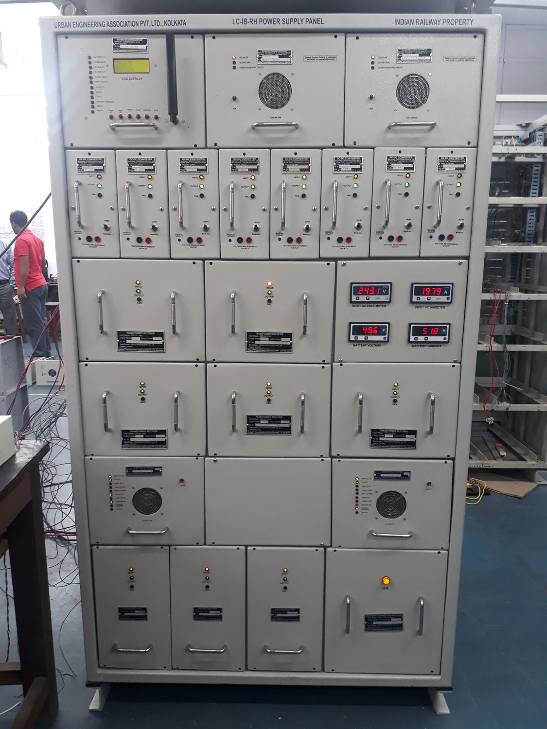Second LC gate power supply panel in the workshop